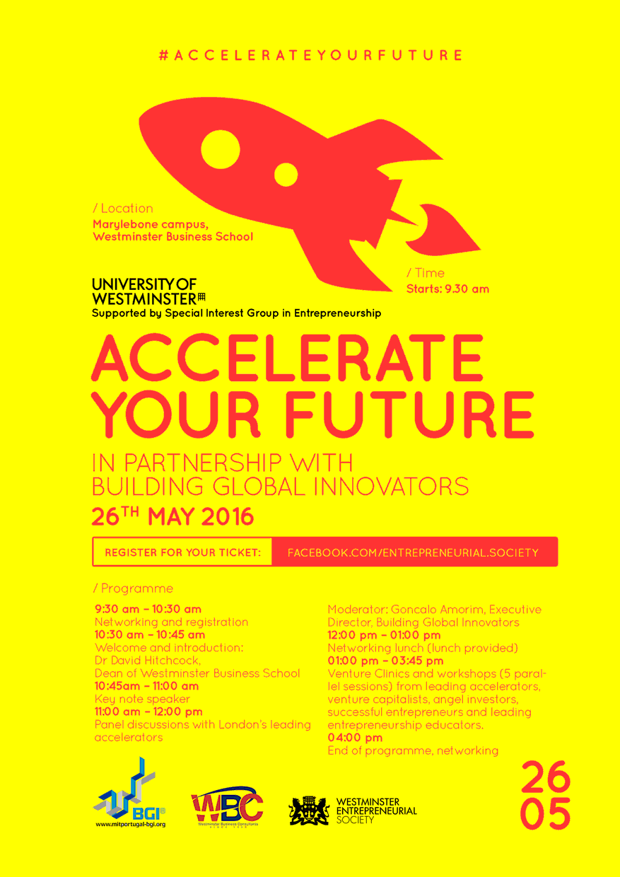 accelerate your future poster